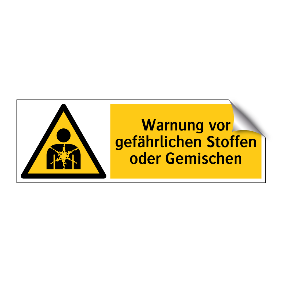 Warnung vor gefährlichen Stoffen oder Gemischen