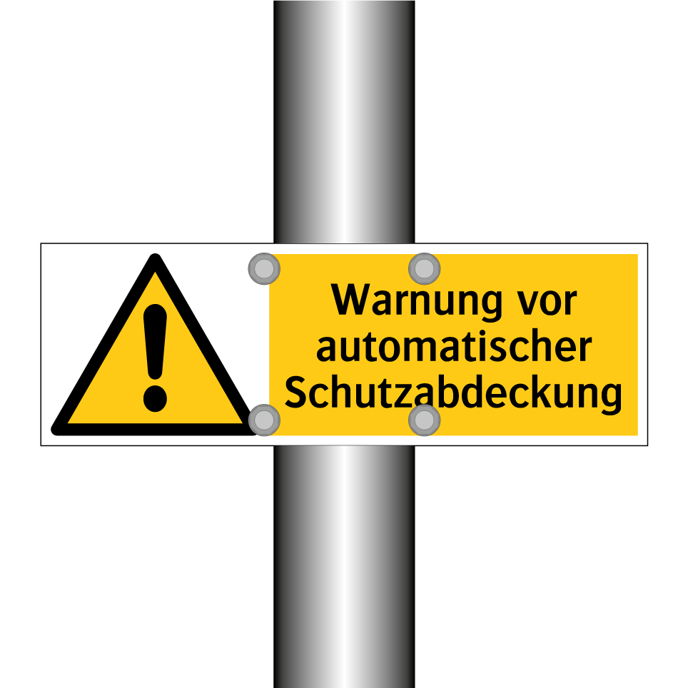 Warnung vor automatischer Schutzabdeckung