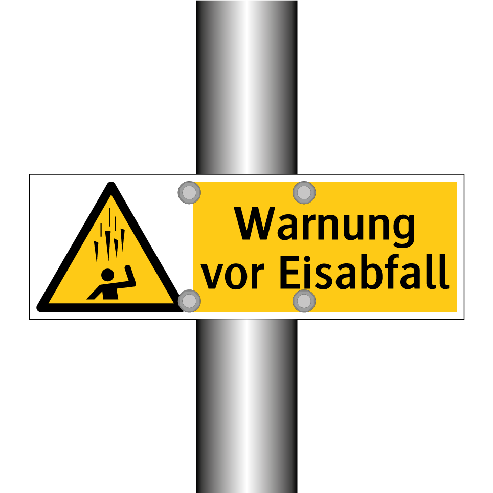 Warnung vor Eisabfall