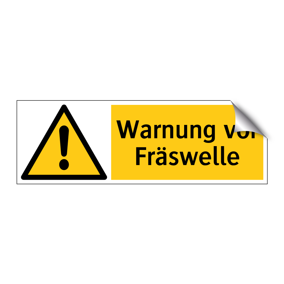 Warnung vor Fräswelle
