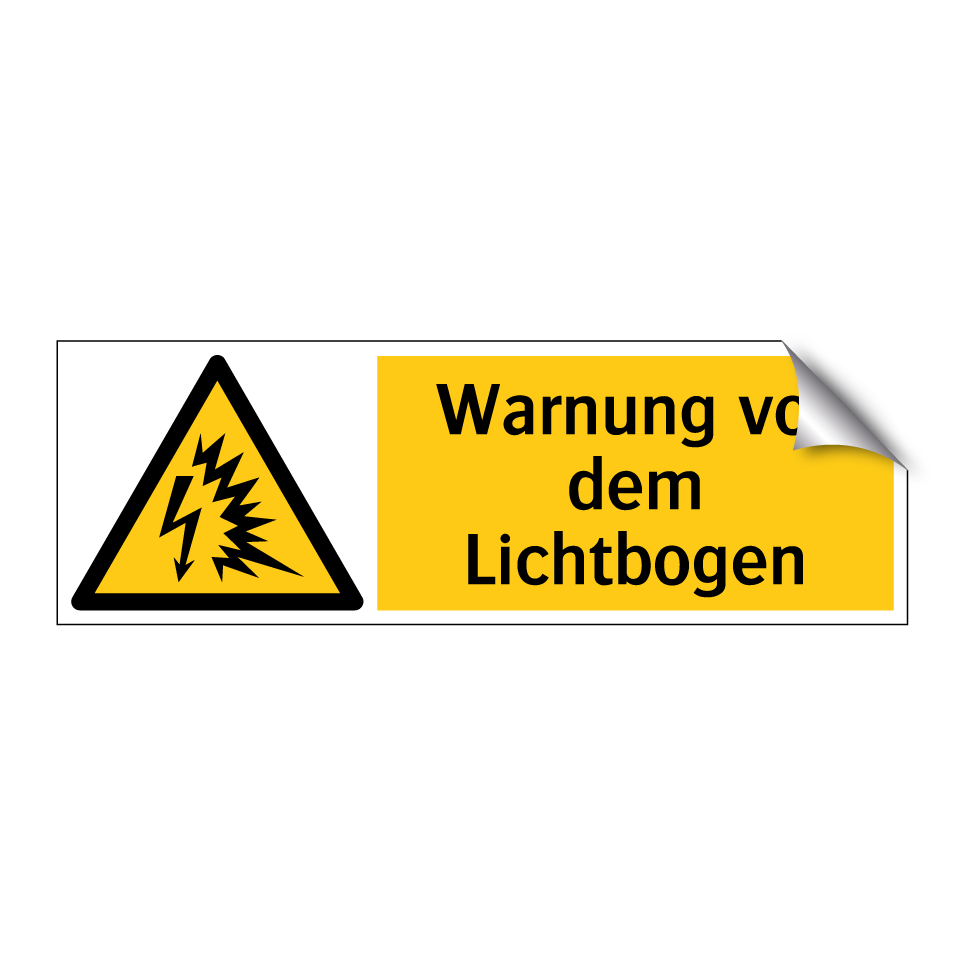 Warnung vor dem Lichtbogen