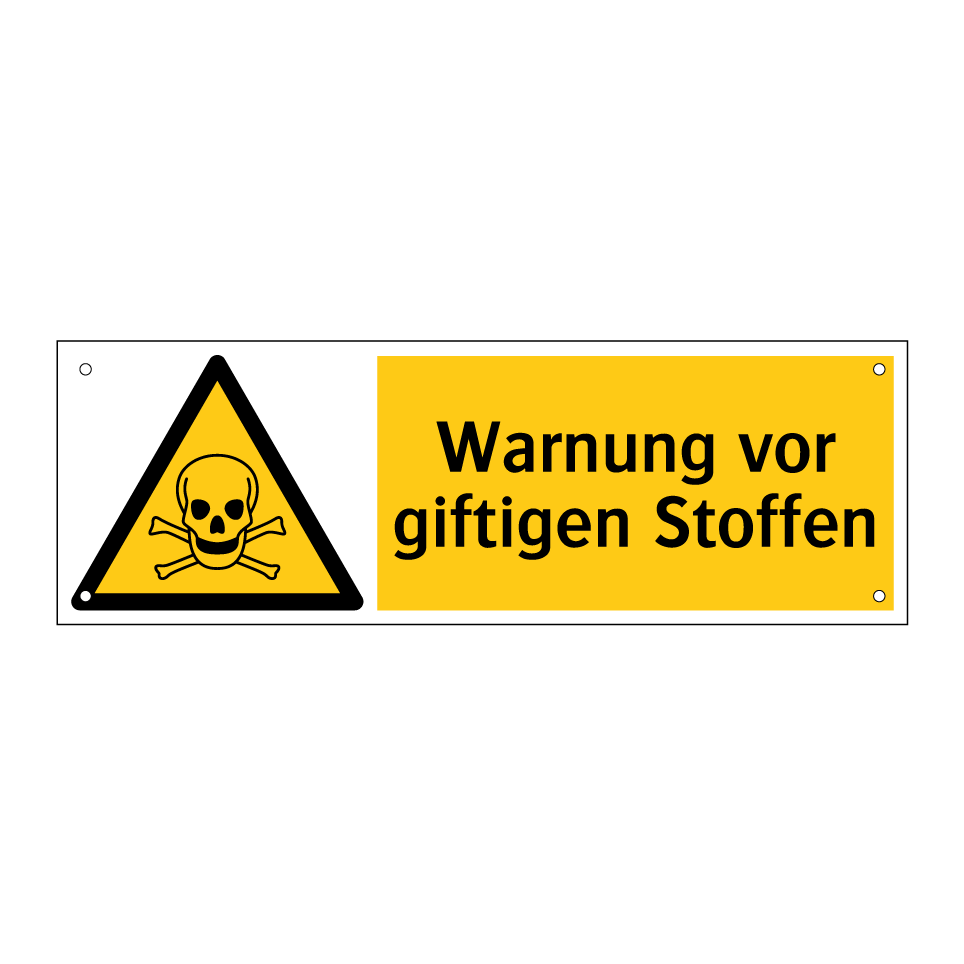 Warnung vor giftigen Stoffen