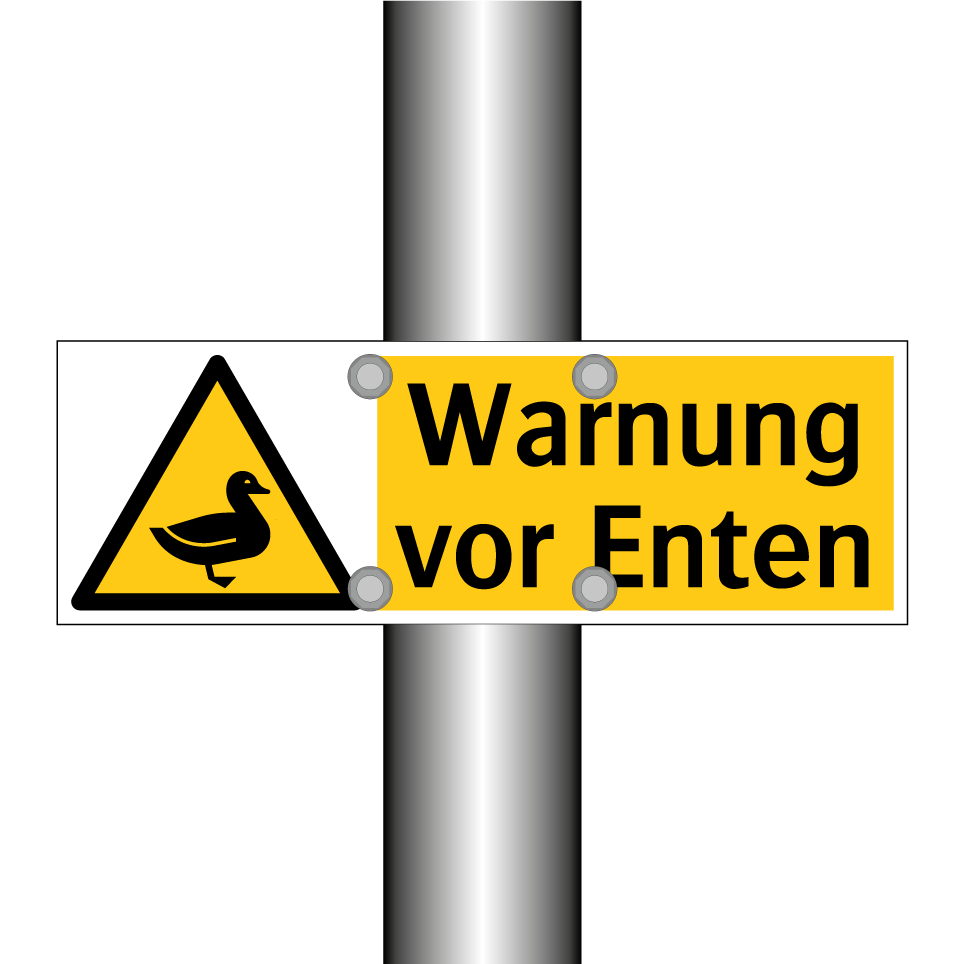 Warnung vor Enten