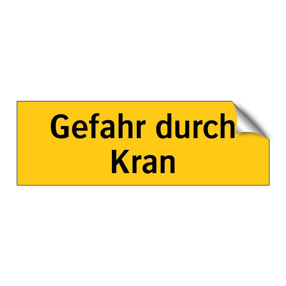 Gefahr durch Kran