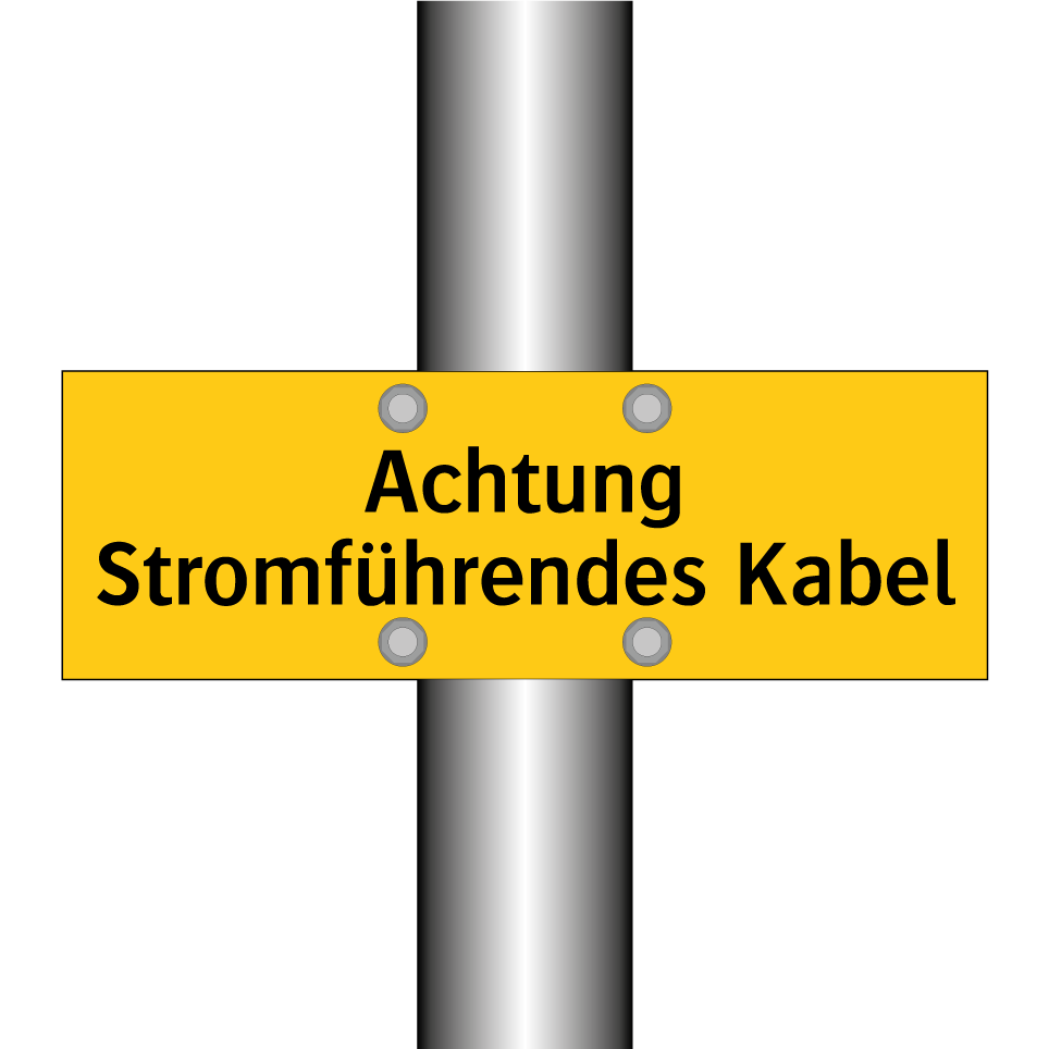 Achtung Stromführendes Kabel