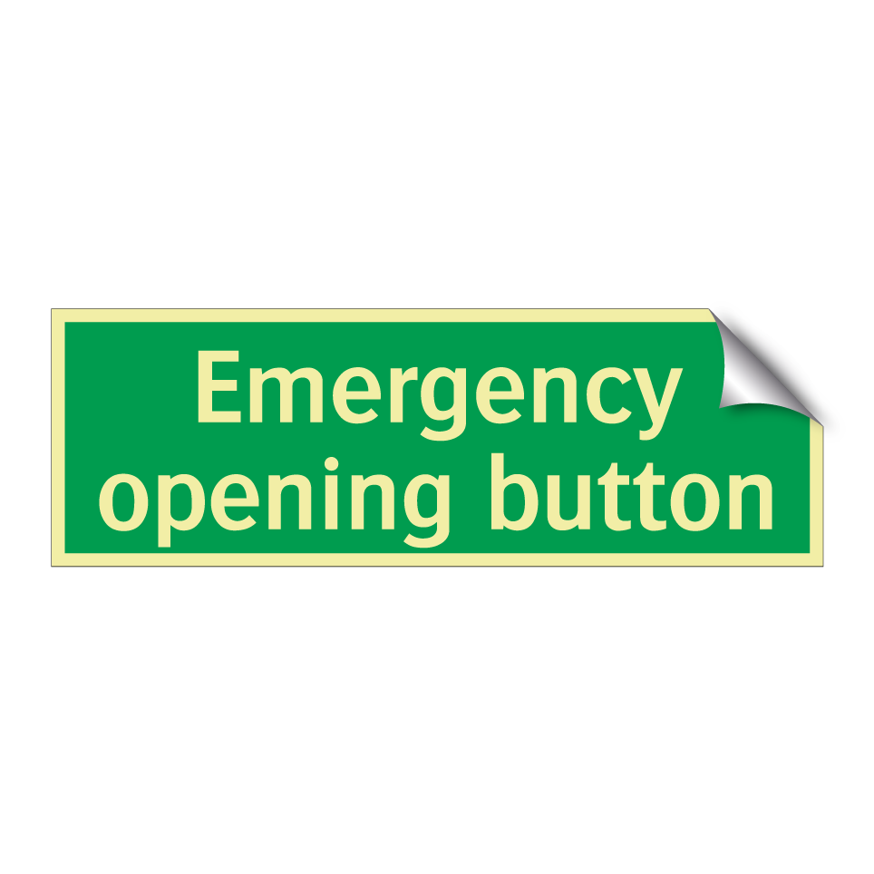 Emergency opening button