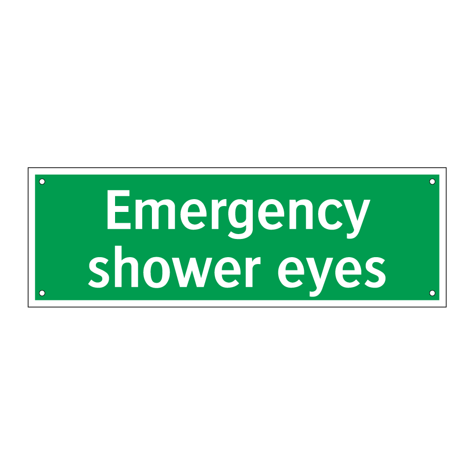Emergency shower eyes