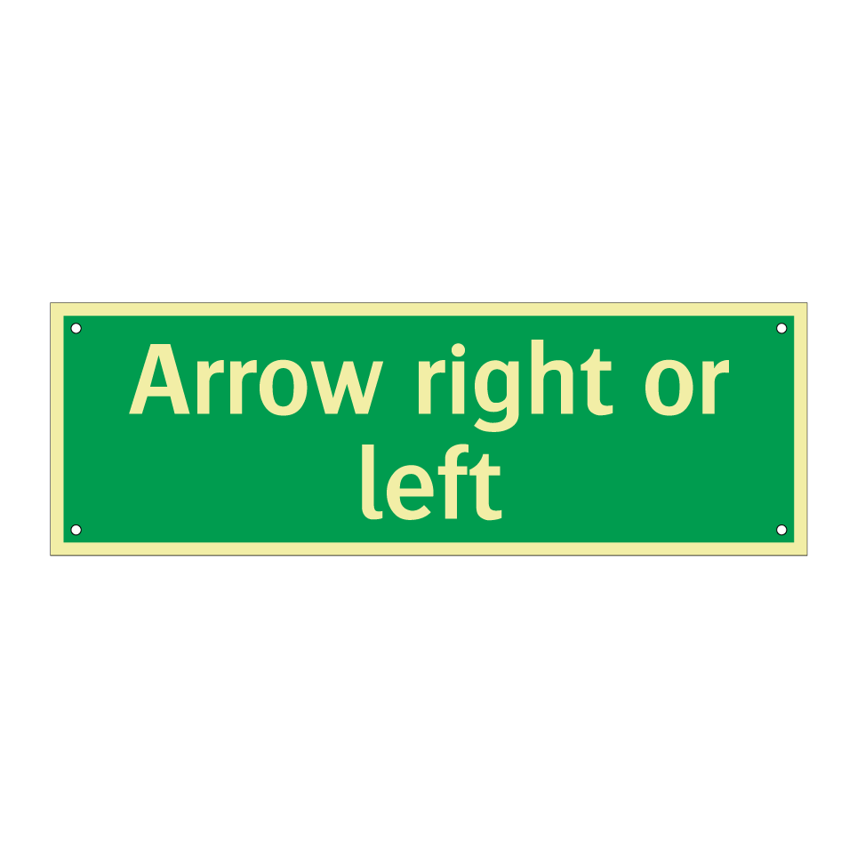 Arrow right or left