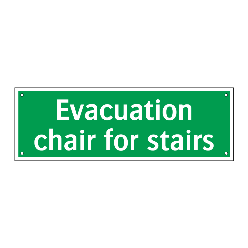 Evacuation chair for stairs
