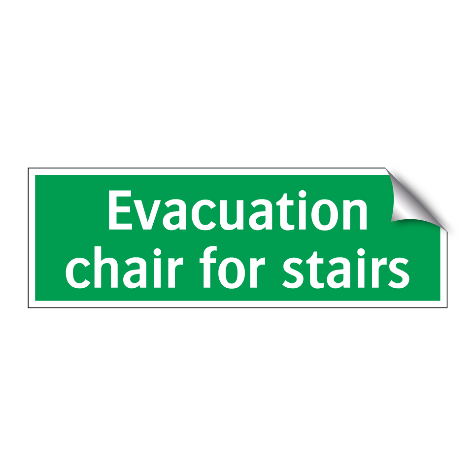 Evacuation chair for stairs