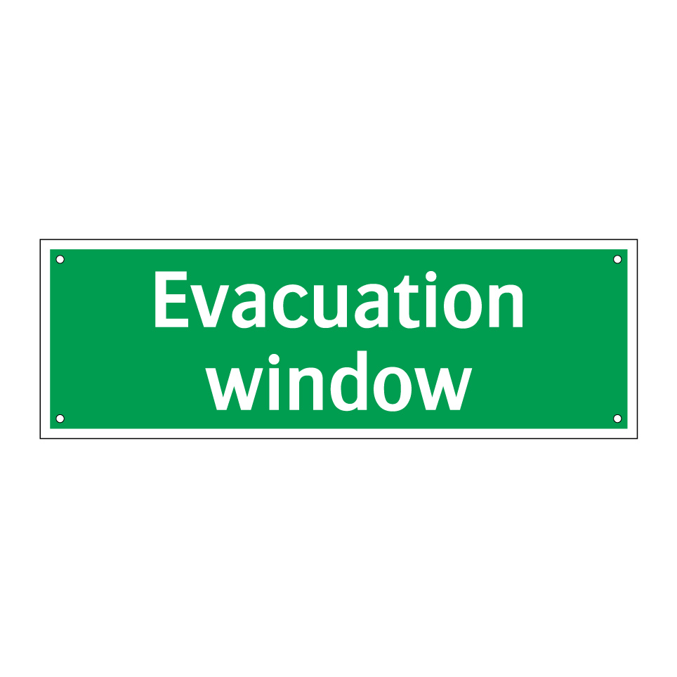 Evacuation window