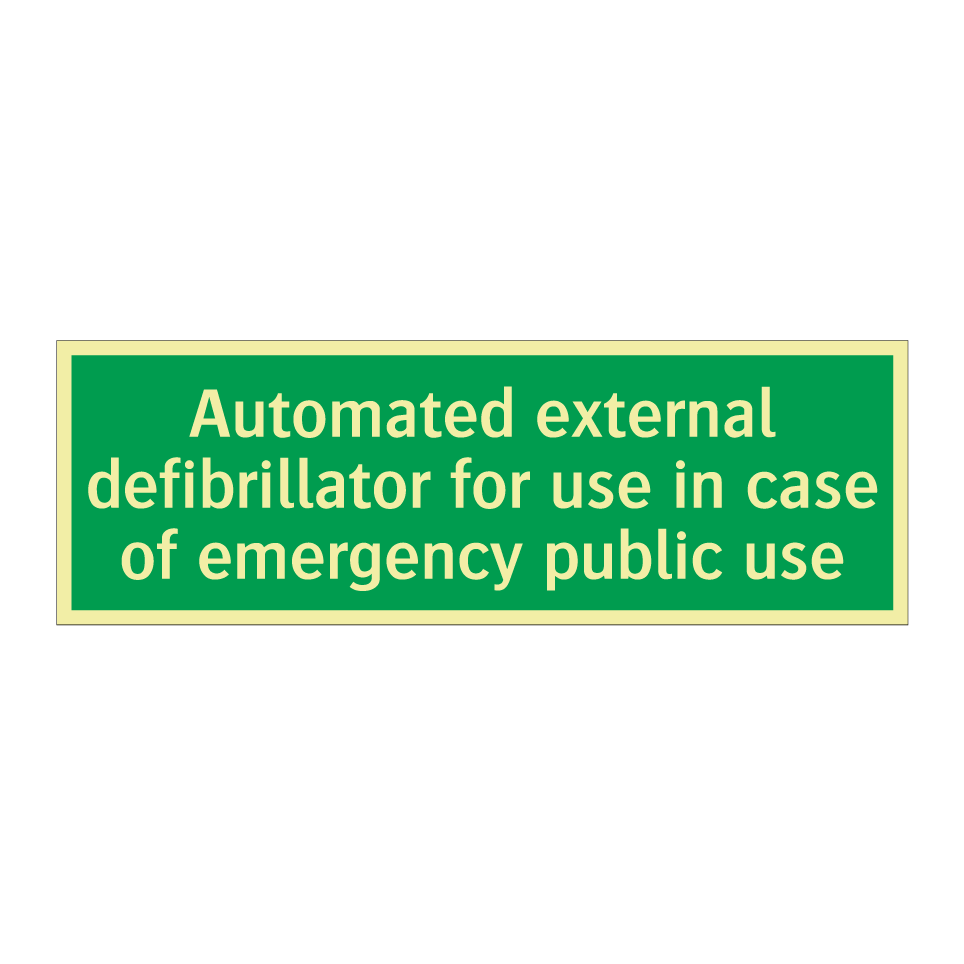 Automated external defibrillator for use in case of emergency public use