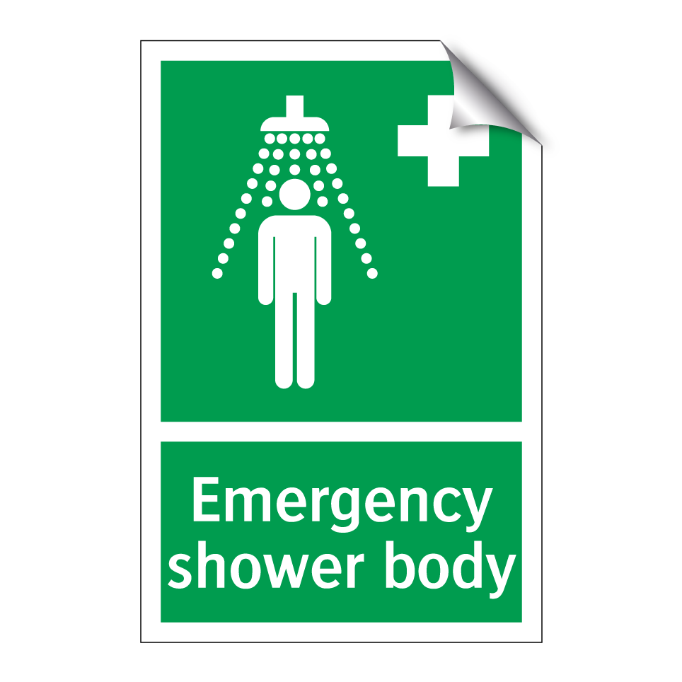 Emergency shower body