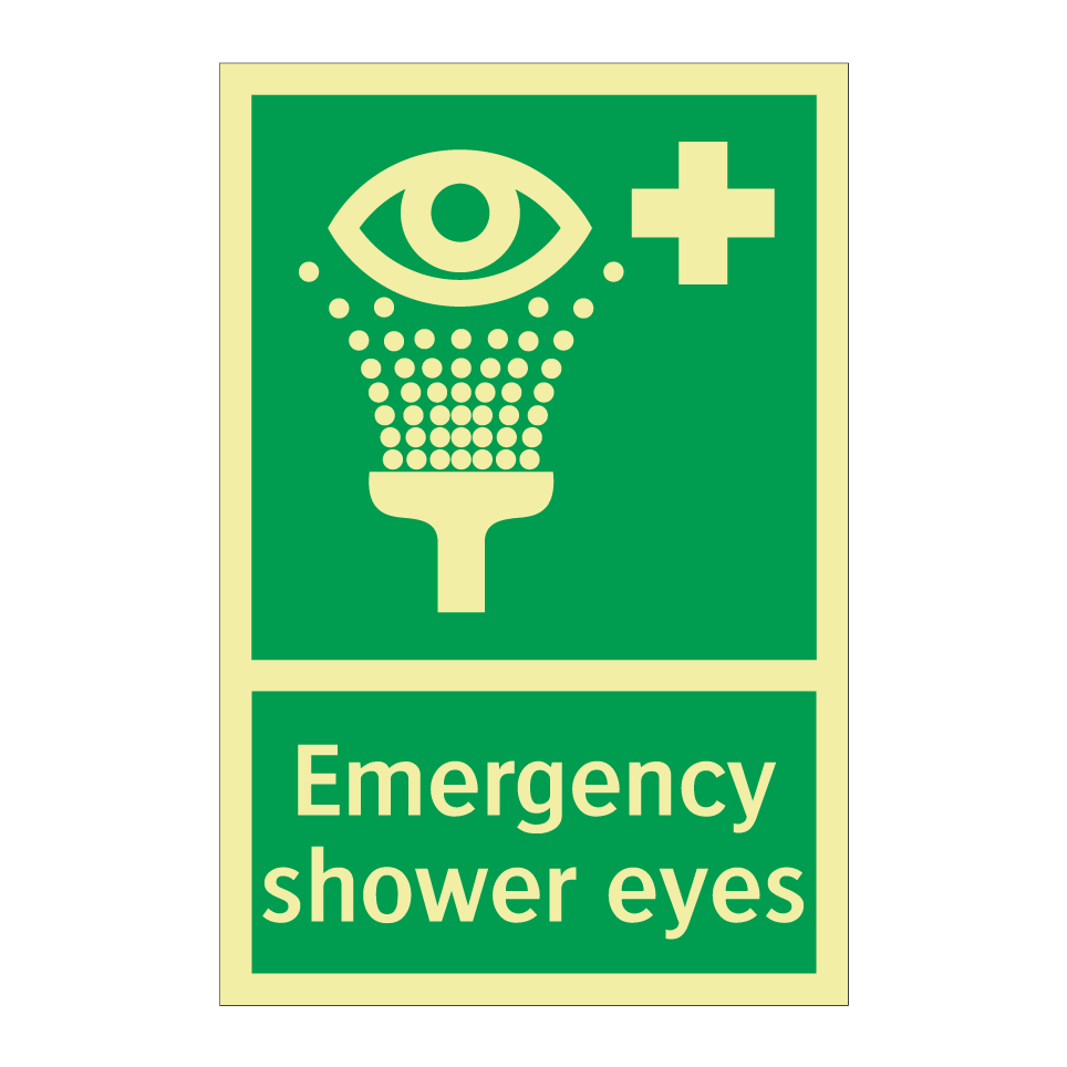 Emergency shower eyes