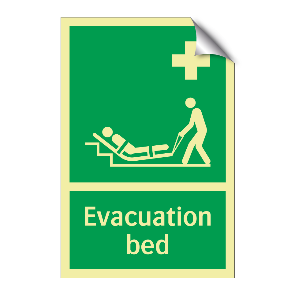 Evacuation bed