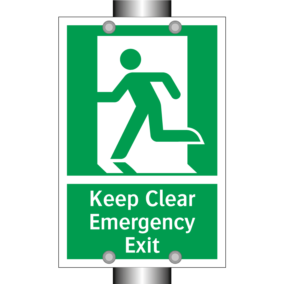 Keep Clear Emergency Exit
