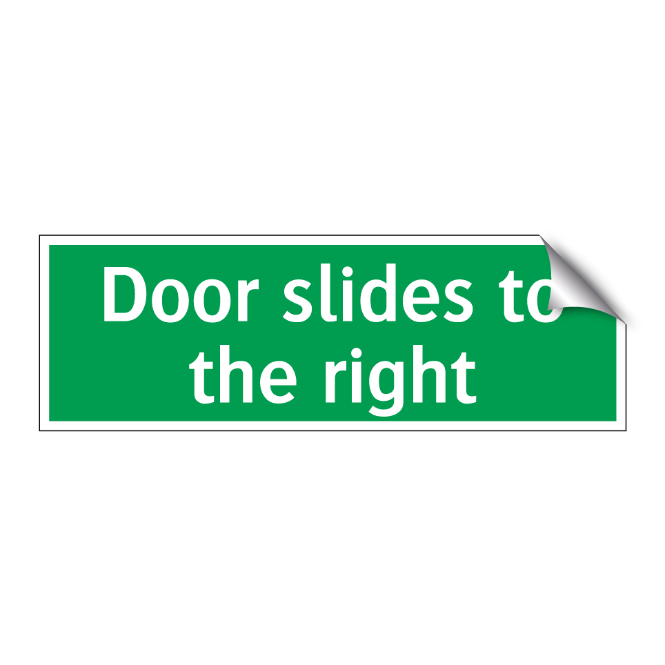 Door slides to the right