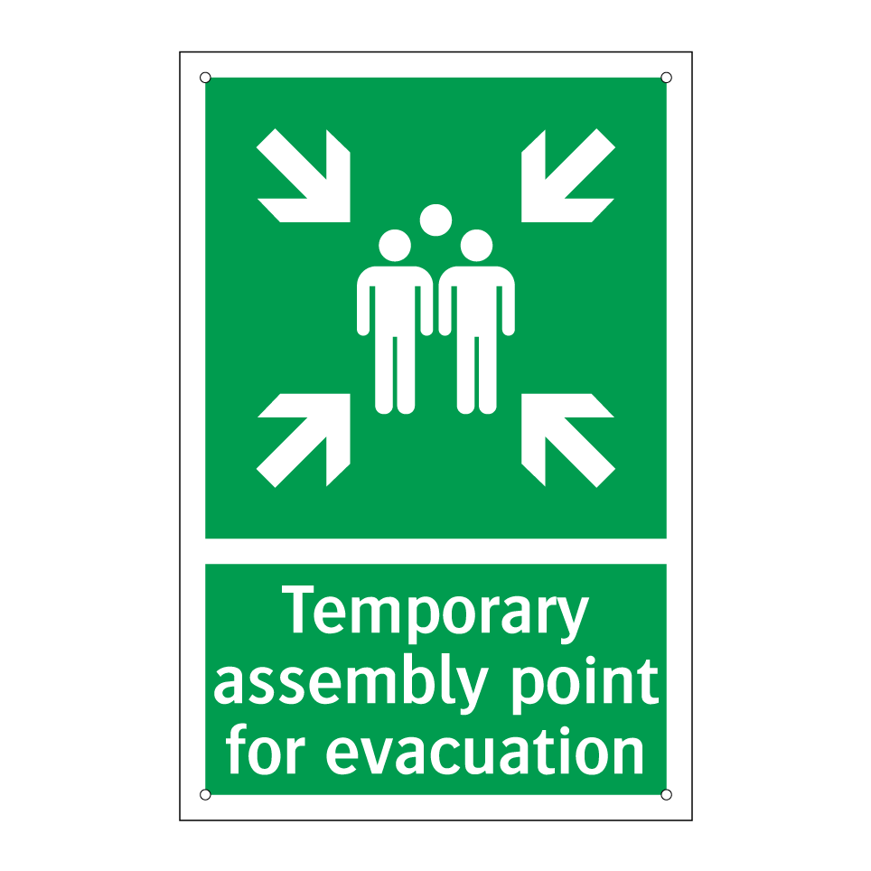Temporary assembly point for evacuation