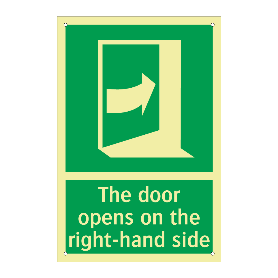 The door opens on the right-hand side