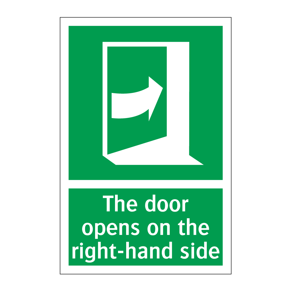 The door opens on the right-hand side