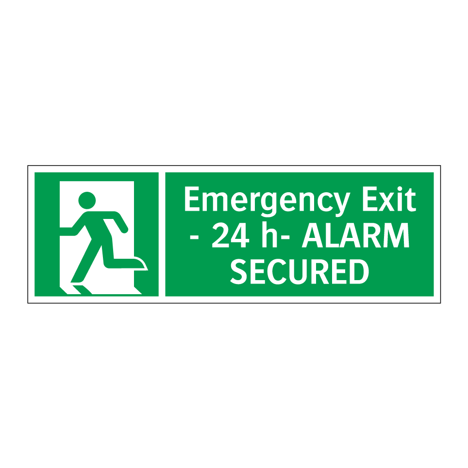 Emergency Exit - 24 h- ALARM SECURED