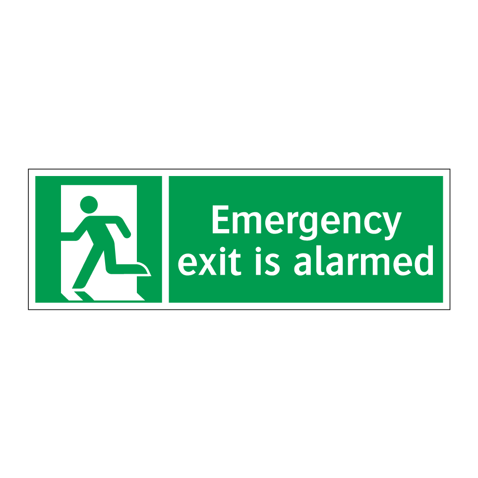 Emergency exit is alarmed