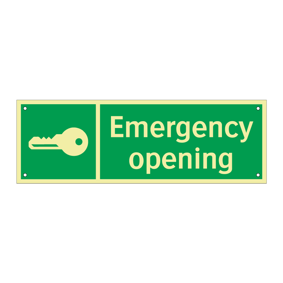 Emergency opening