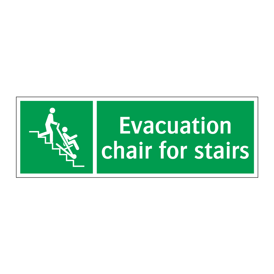 Evacuation chair for stairs
