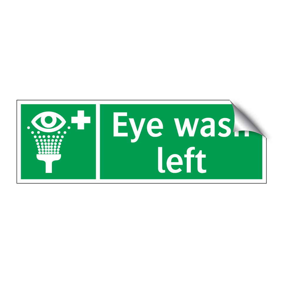 Eye wash left