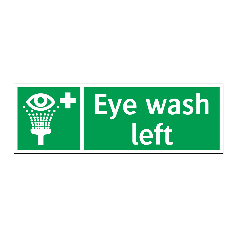 Eye wash left
