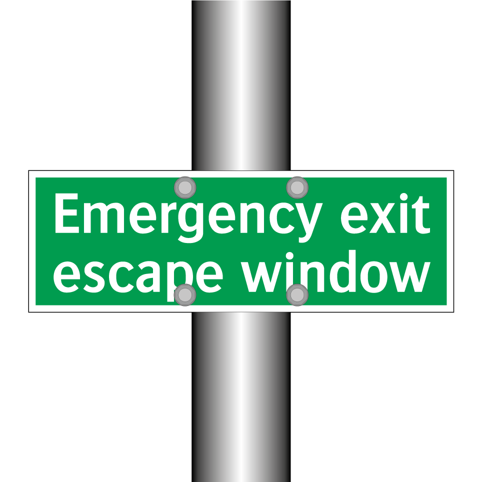 Emergency exit escape window