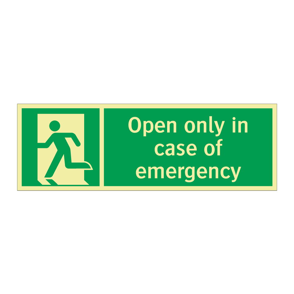 Open only in case of emergency