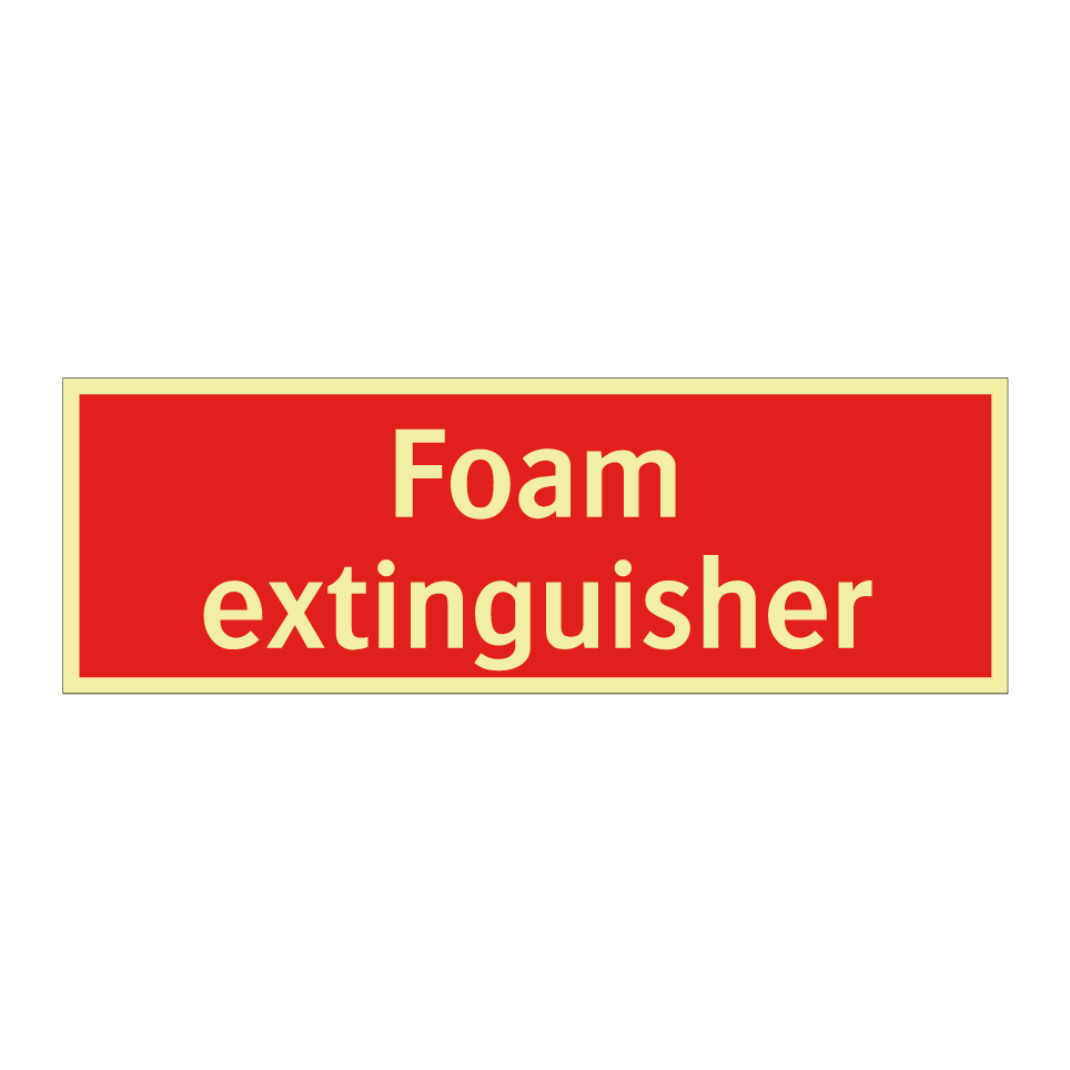 Foam extinguisher