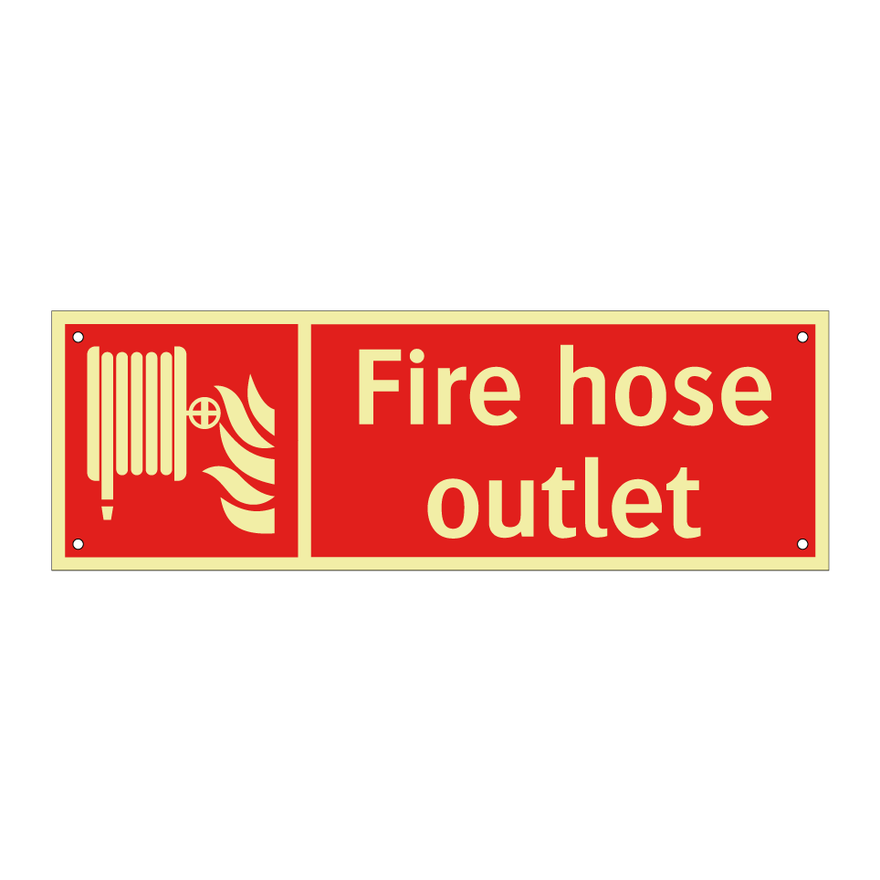 Fire hose outlet