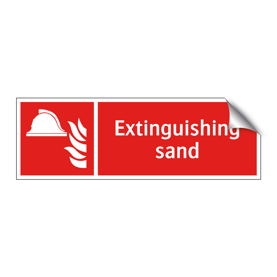 Extinguishing sand