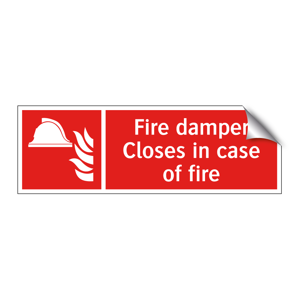 Fire damper Closes in case of fire