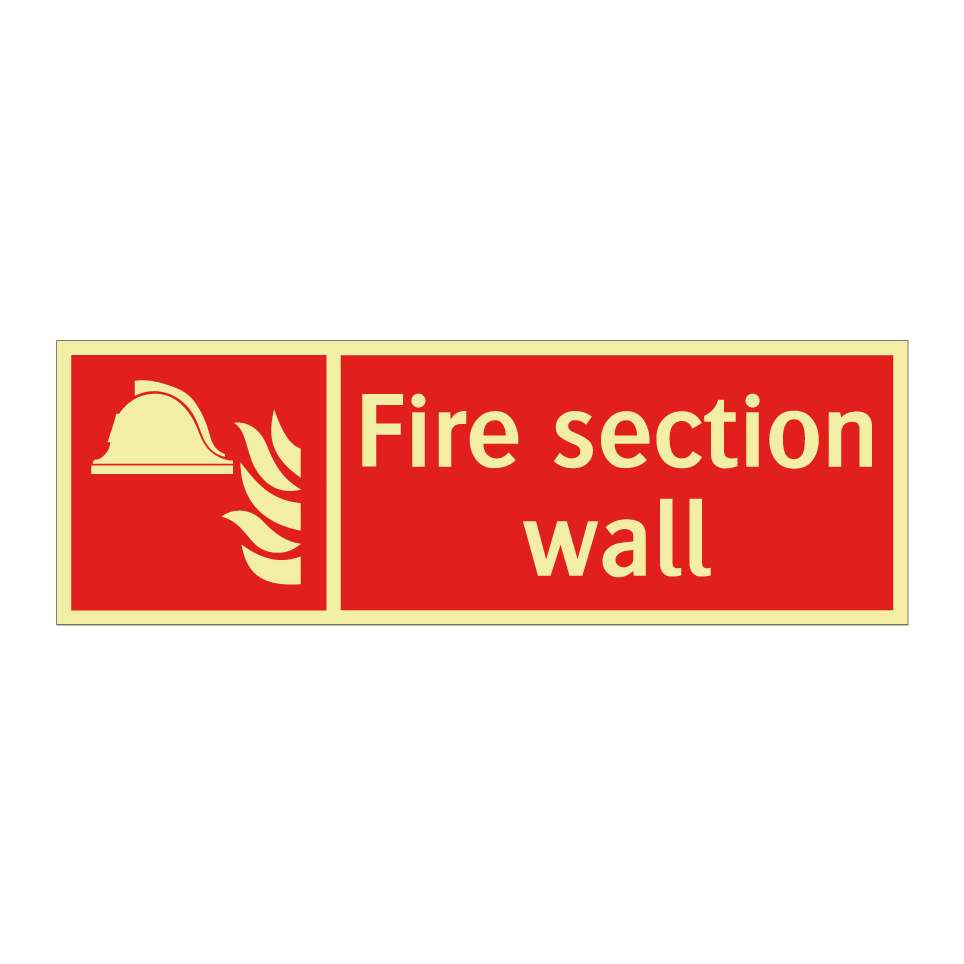 Fire section wall