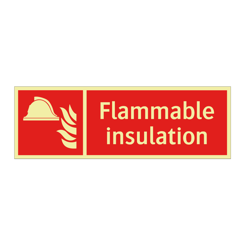 Flammable insulation