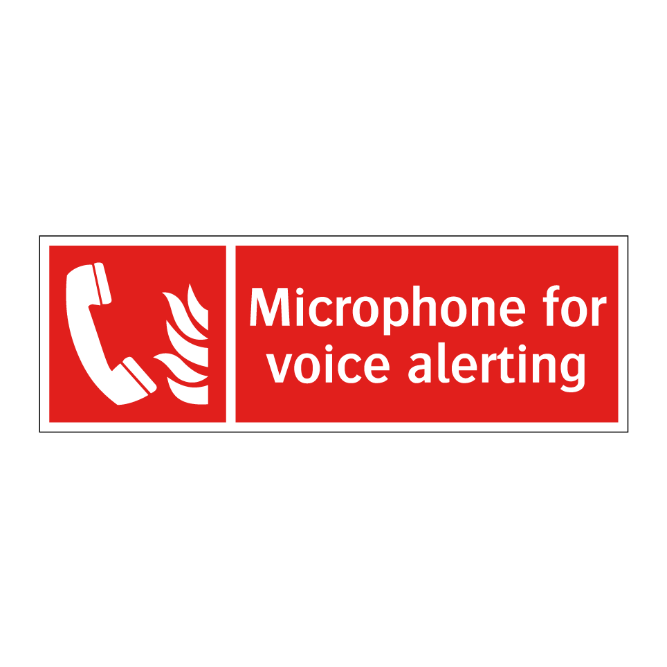 Microphone for voice alerting