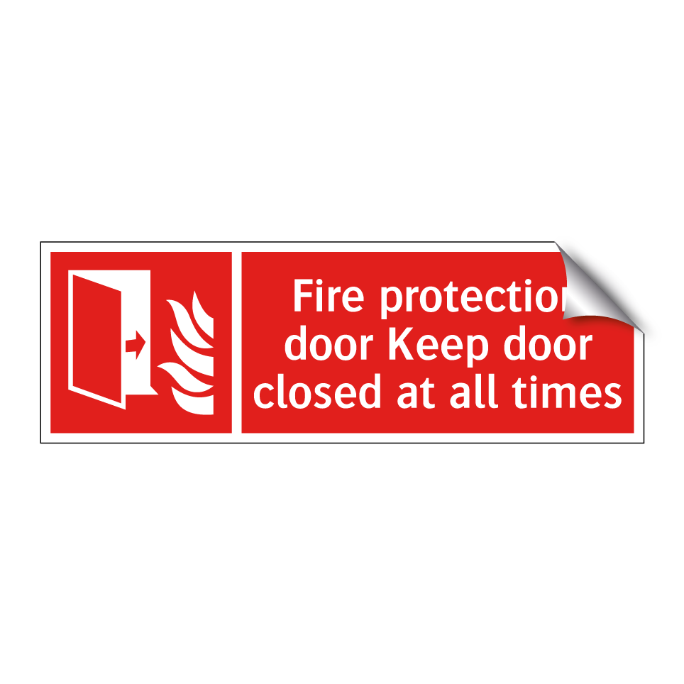 Fire protection door Keep door closed at all times
