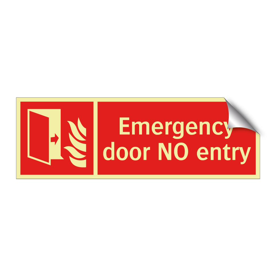 Emergency door NO entry