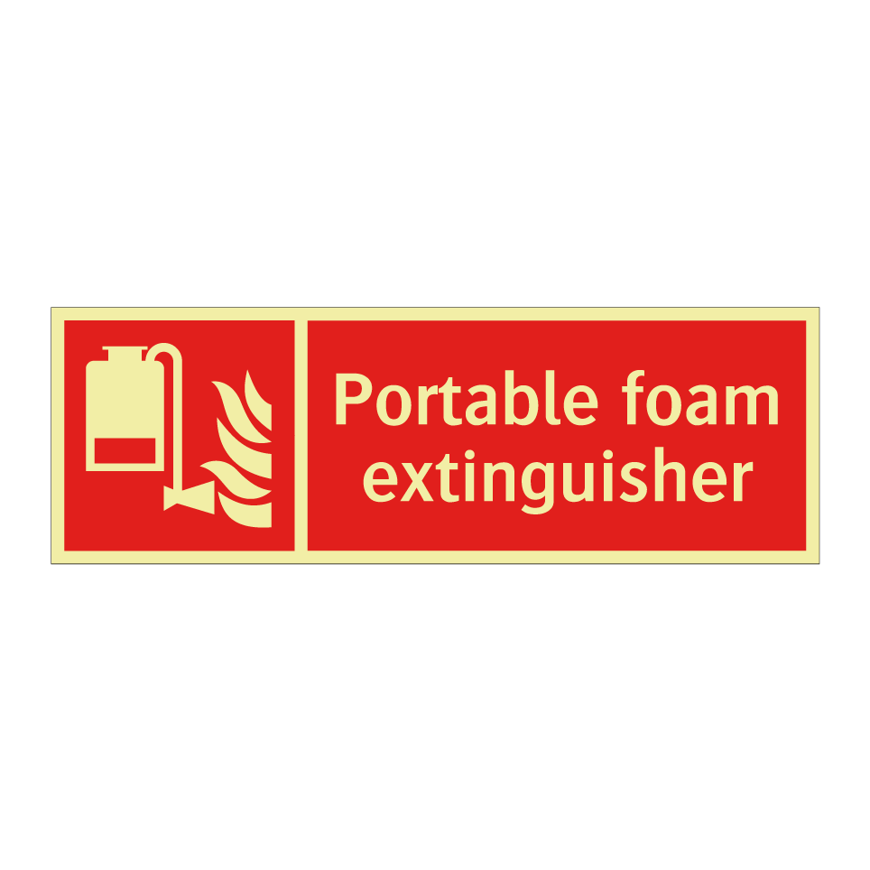 Portable foam extinguisher