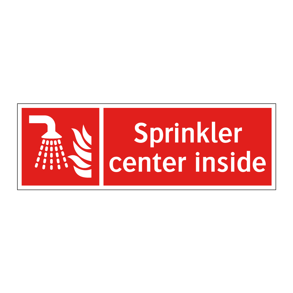 Sprinkler center inside