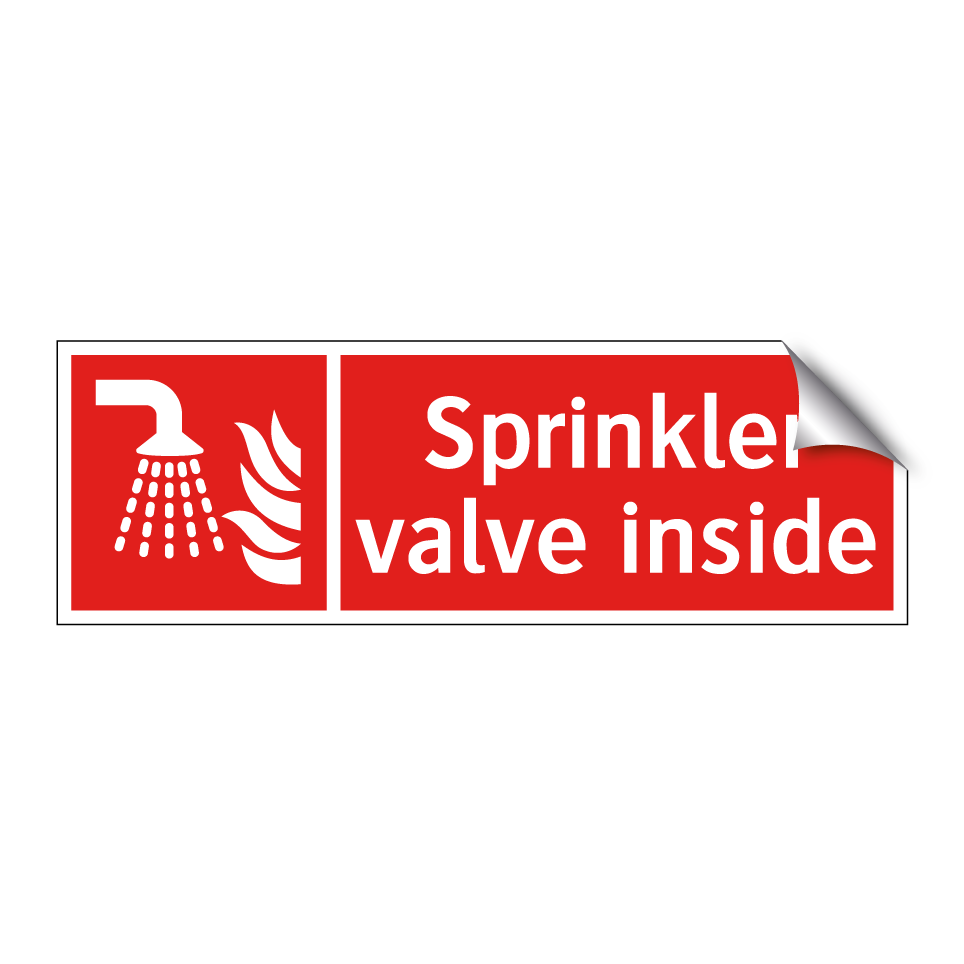 Sprinkler valve inside