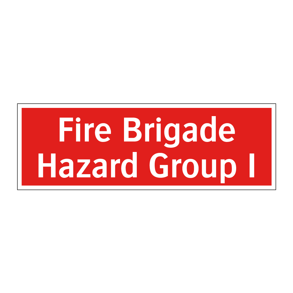 Fire Brigade Hazard Group I