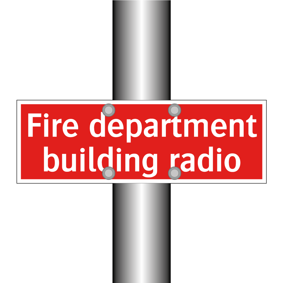 Fire department building radio
