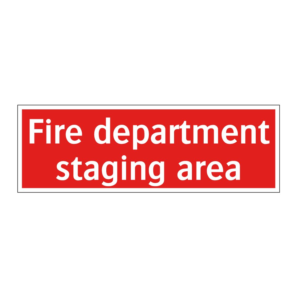 Fire department staging area