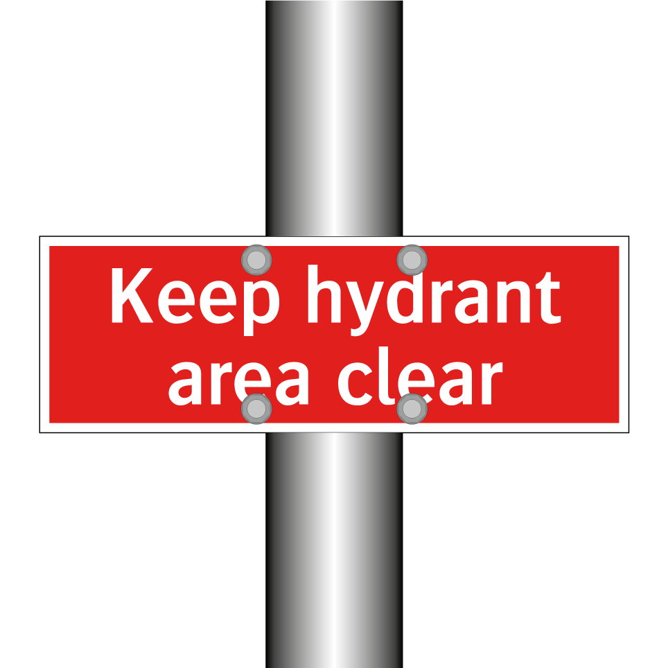 Keep hydrant area clear