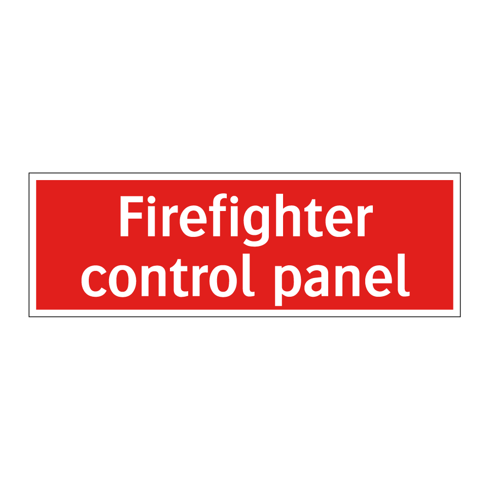 Firefighter control panel
