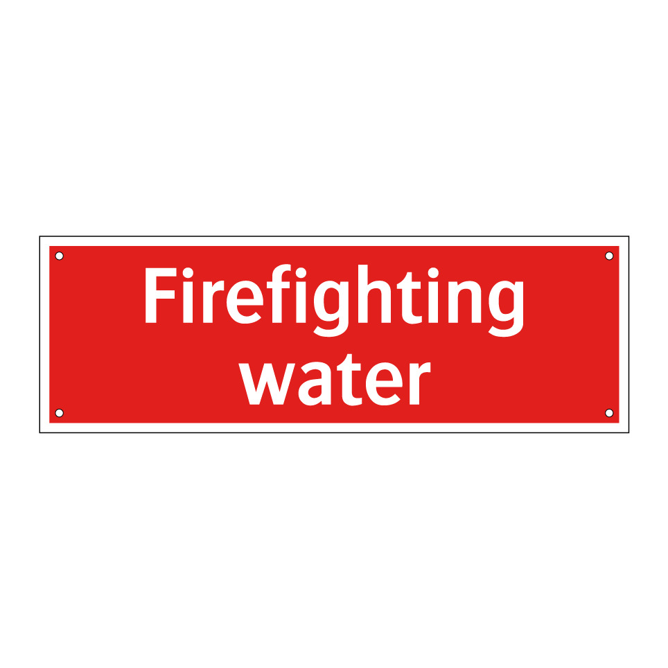 Firefighting water